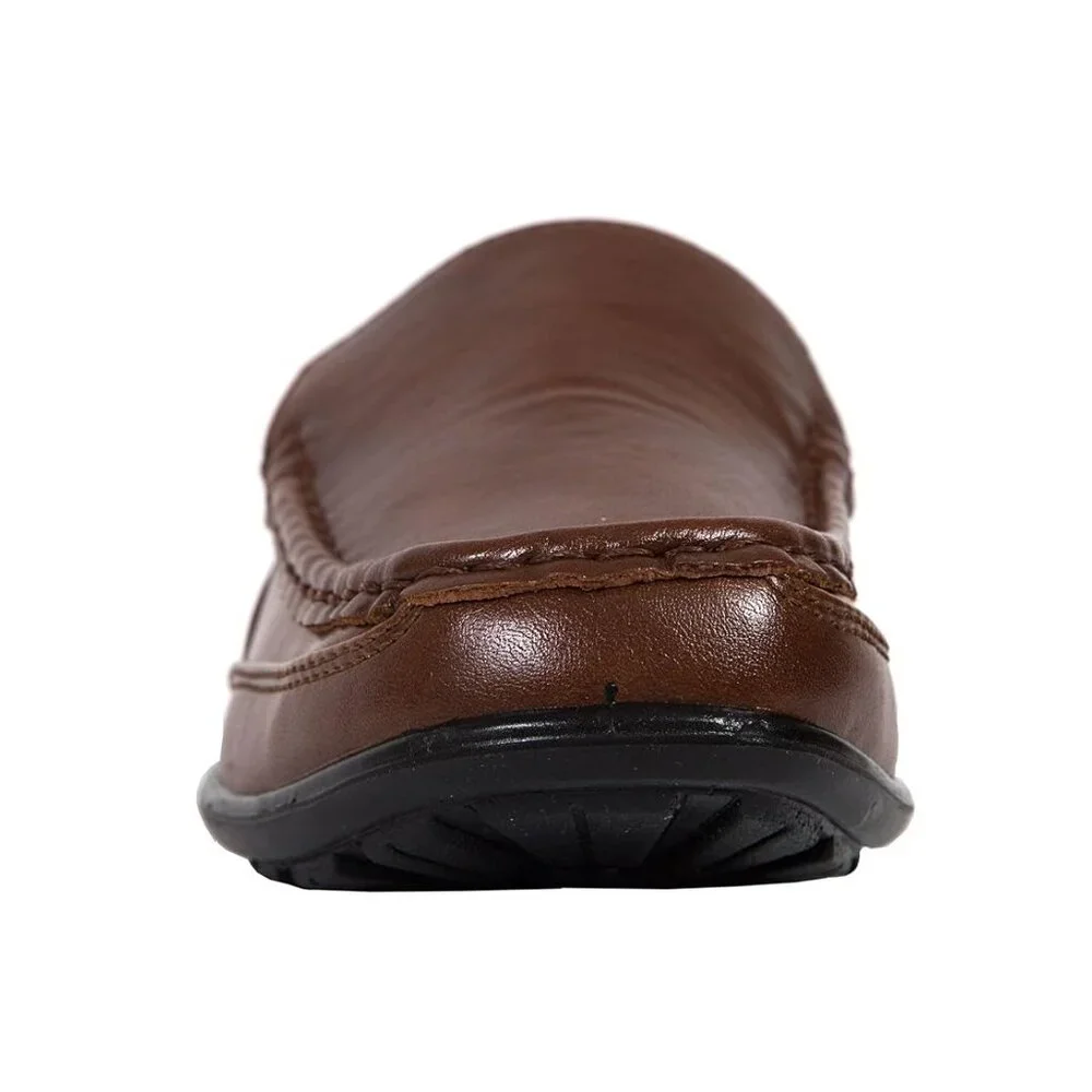 NiB Deer Stags' Big Boy's Slip On Booster Moccasins Brown Size 6 M $60 RY1391